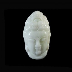Kwan Yin jade amulet-hanger