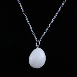 Witte Jade hanger