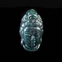 Kwan Yin jade amulet-hanger