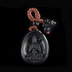 Kwan Yin obsidiaan hanger