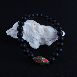  zwart obsidiaan armband